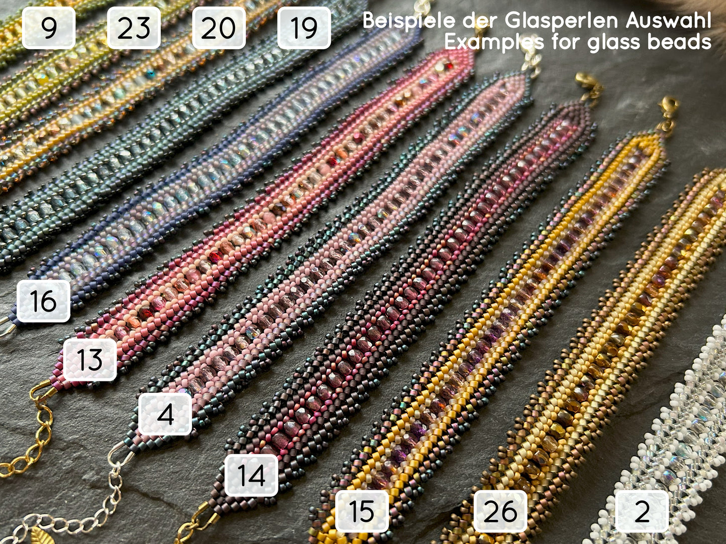 Sonderanfertigung "Coburn" Armband - elegant & farbenfroh