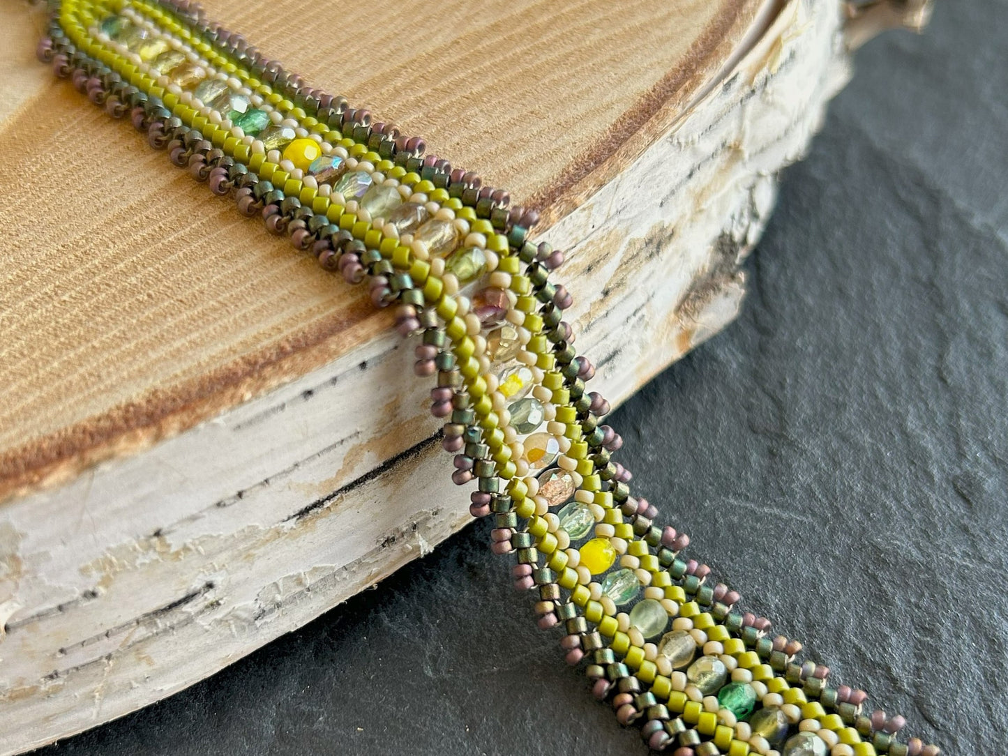 Personalisiertes "Coburn" Armband - warmes Grün