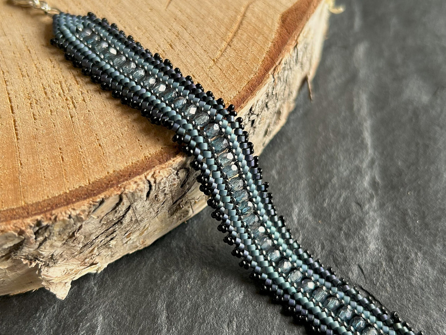 Personalisiertes "Coburn" Armband - Jeans-Blau