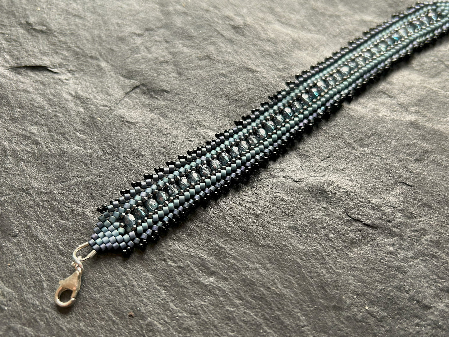 Personalisiertes "Coburn" Armband - Jeans-Blau