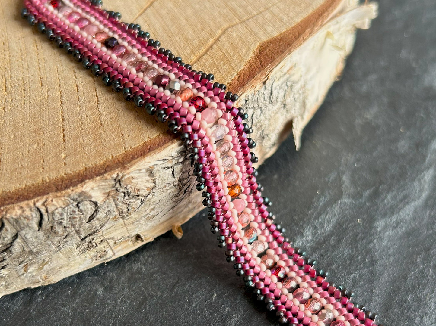Personalisiertes "Coburn" Armband - Knall-Pink