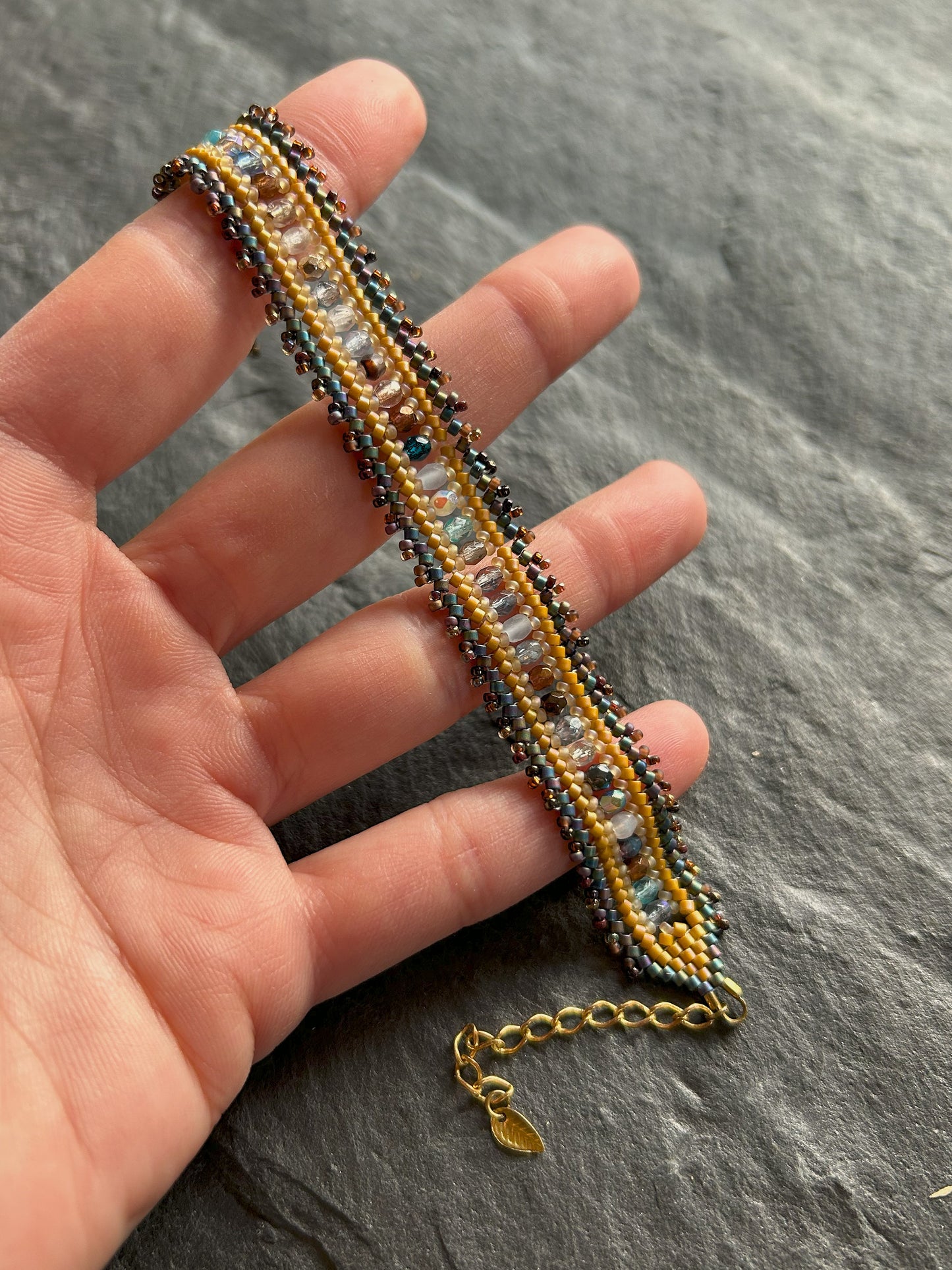 Personalisiertes "Coburn" Armband - Gelb & Blau