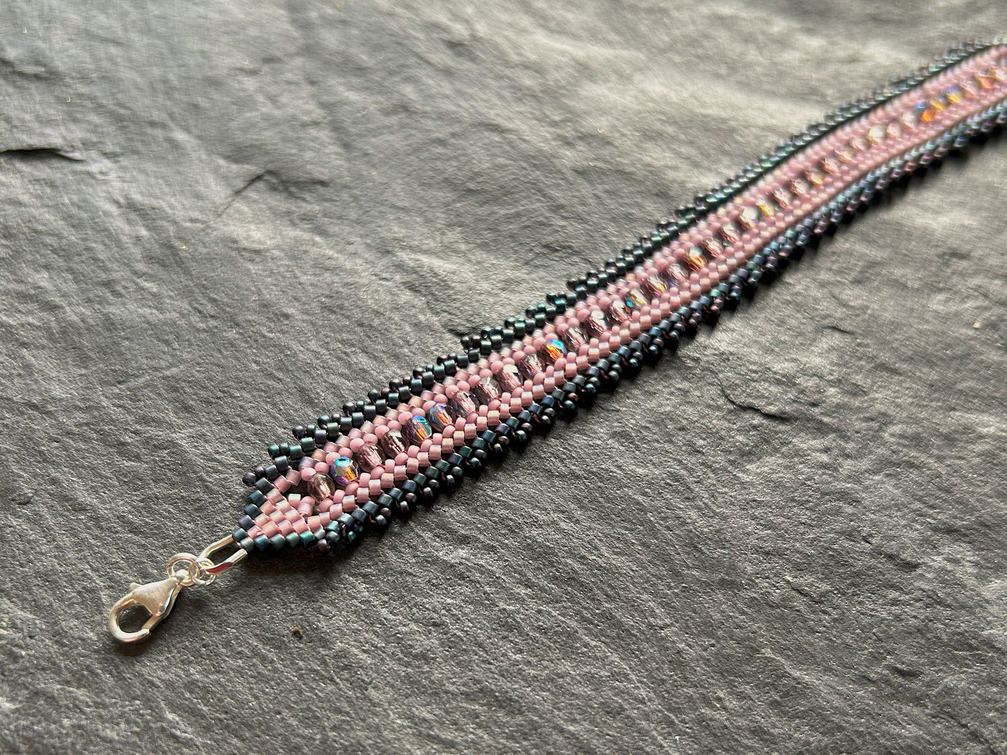 Personalisiertes "Coburn" Armband - Flieder & Blau