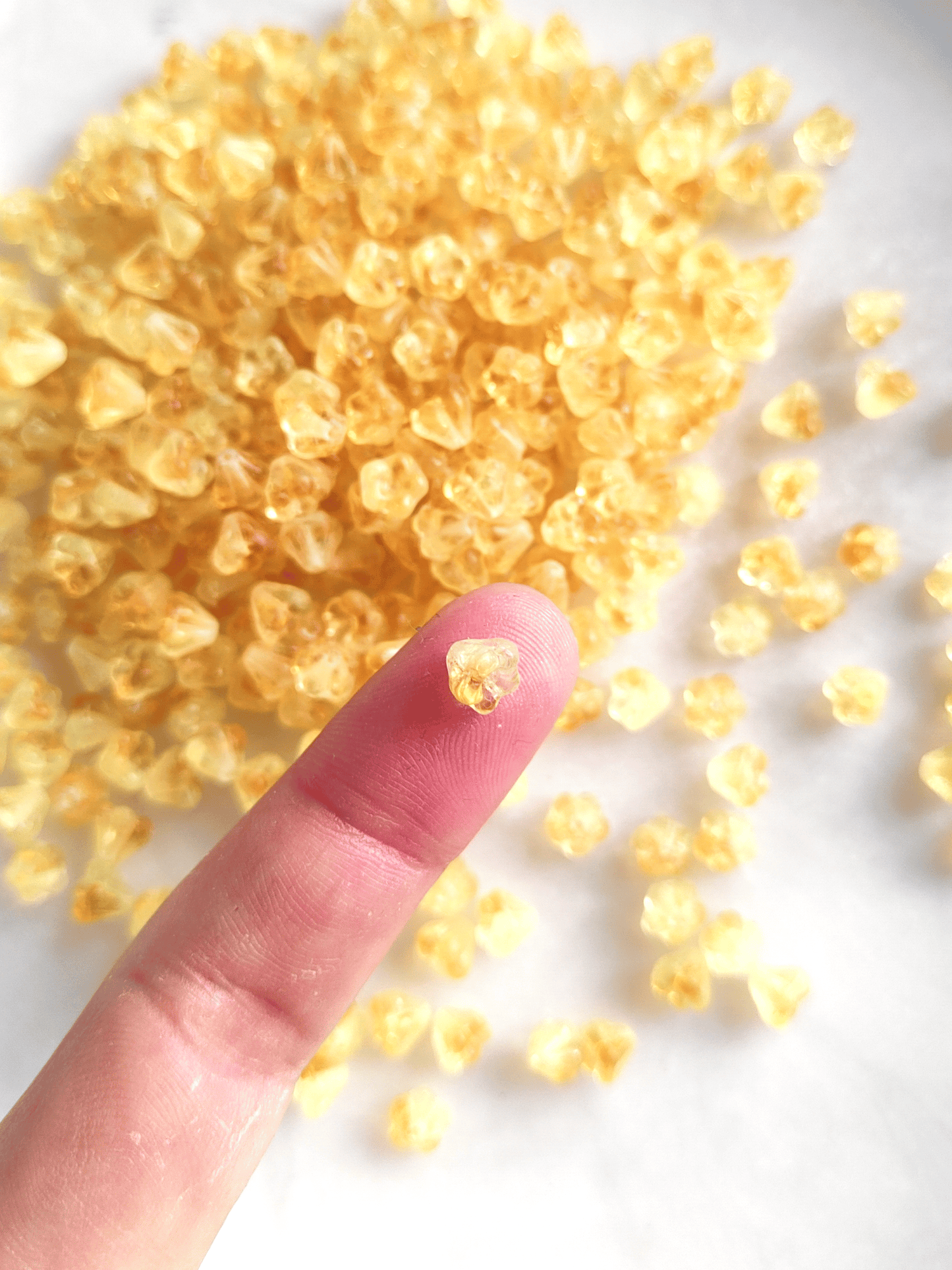 Schlüsselblumen 4x6mm - ombre Gelb & Orange