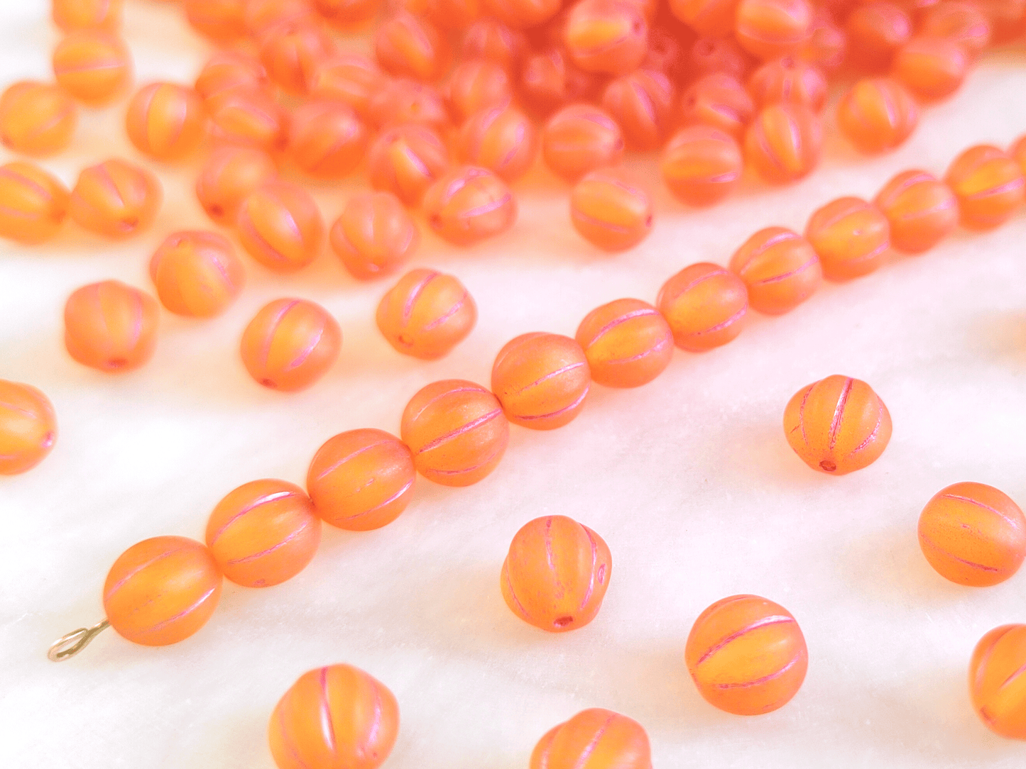 Melonen 8mm - matt Orange