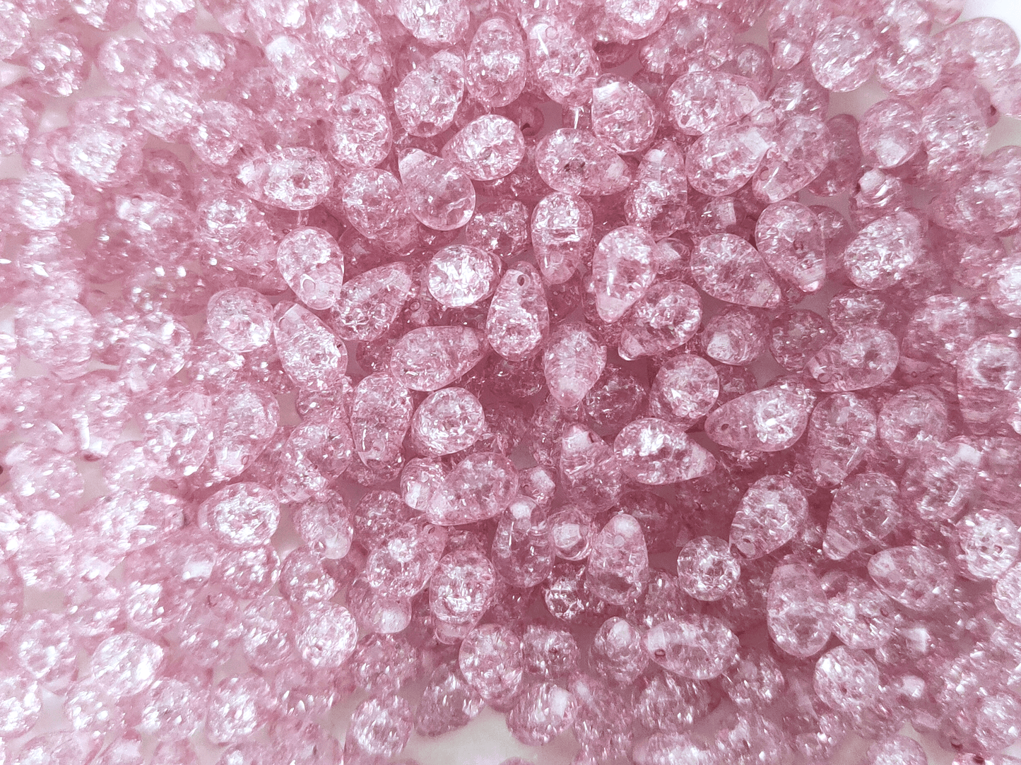 Tropfen 6x9mm - Flieder Crackle