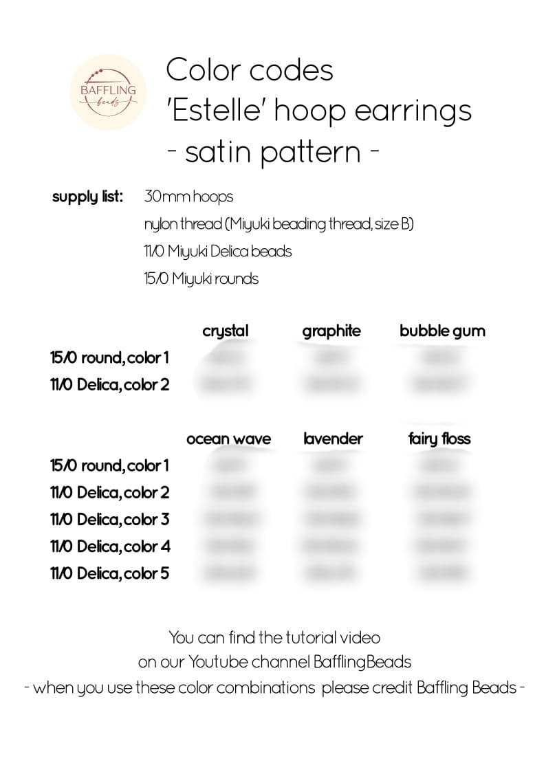 Estelle - Perlengraph & Perlen-Codes