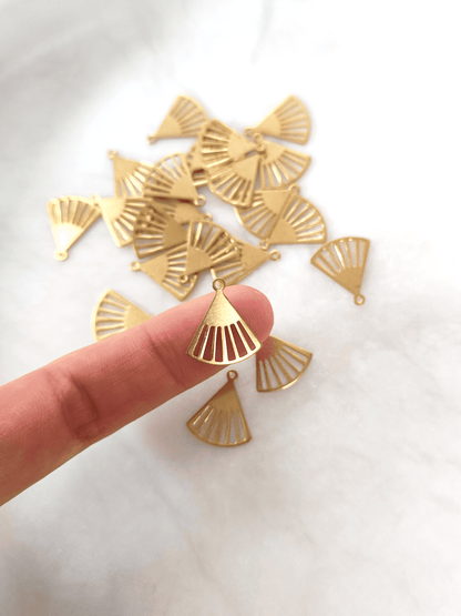 Fächer Messing-Verbinder 16x14mm