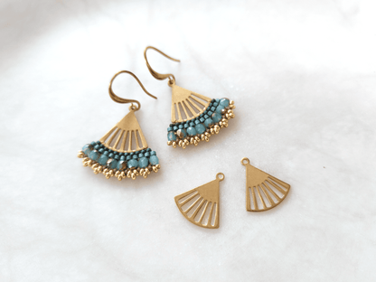 Fächer Messing-Verbinder 16x14mm