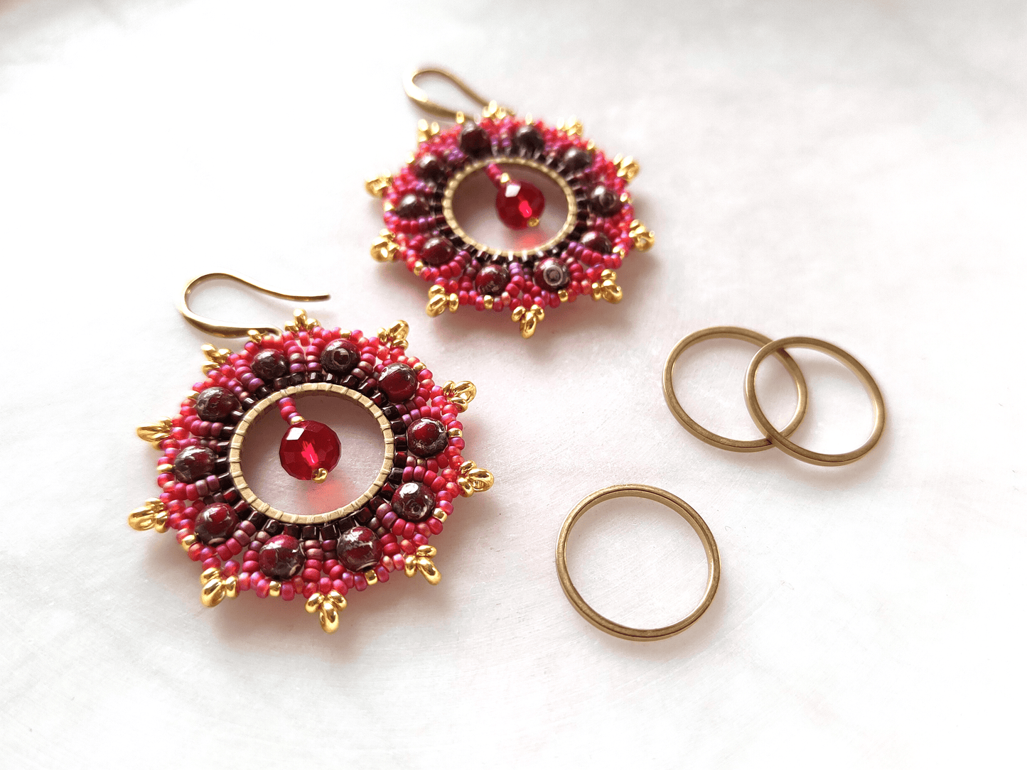 Circle brass findings 16mm