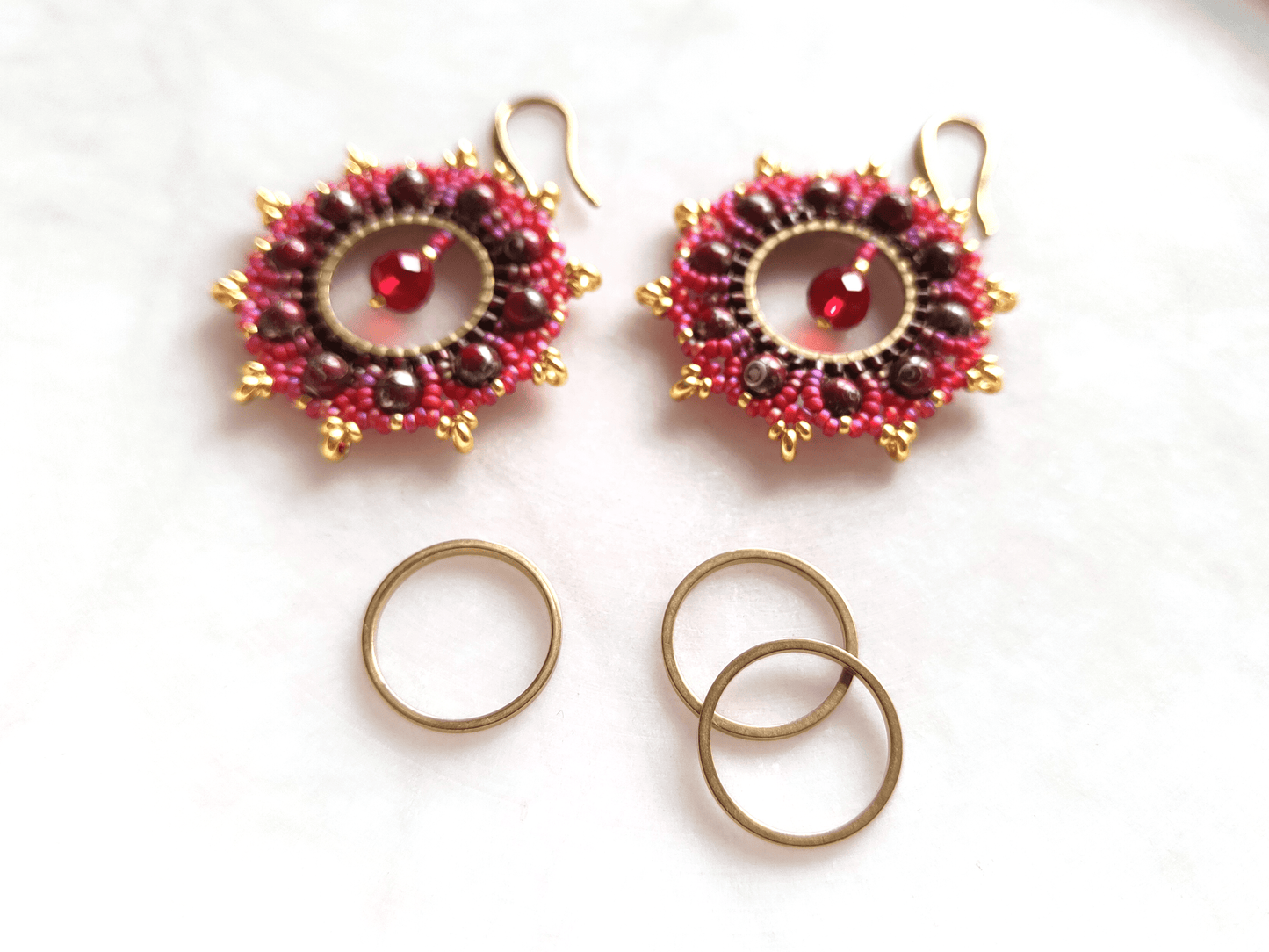 Circle brass findings 16mm