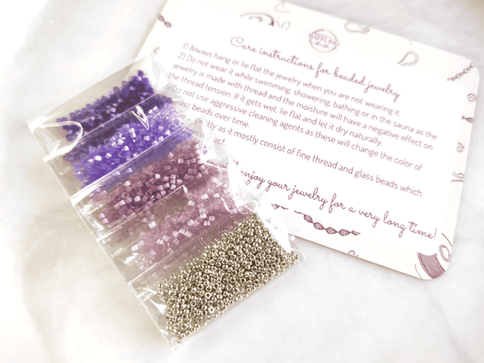 "Estelle" Perlen-Kit - Lavendel