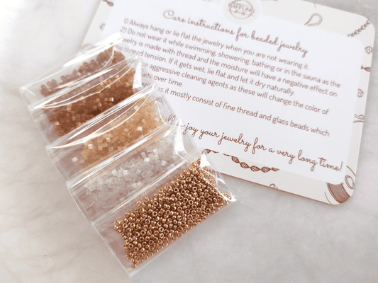 "Estelle" Perlen-Kit - Strohblume