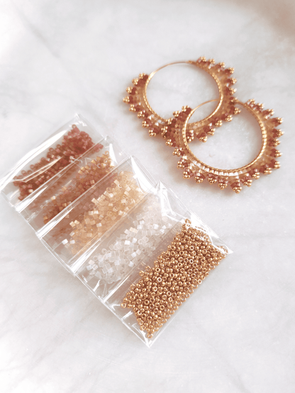 "Estelle" bead kit - strawflower