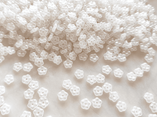 Vergiss-mein-nicht Blüten 5mm - milchig Weiß