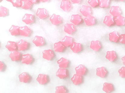 Sterne 6mm - milchig Rosa