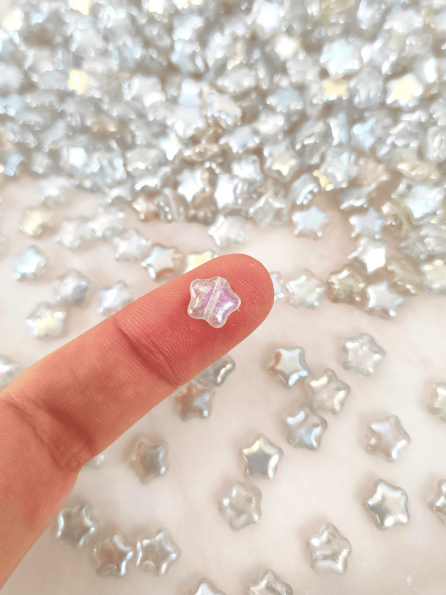 Sterne 8mm - Silver Iris