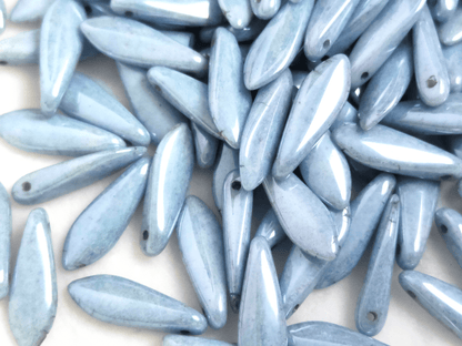 Dagger beads 5x16mm - pastel powder blue