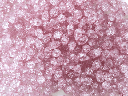 Tropfen 6x9mm - Flieder Crackle