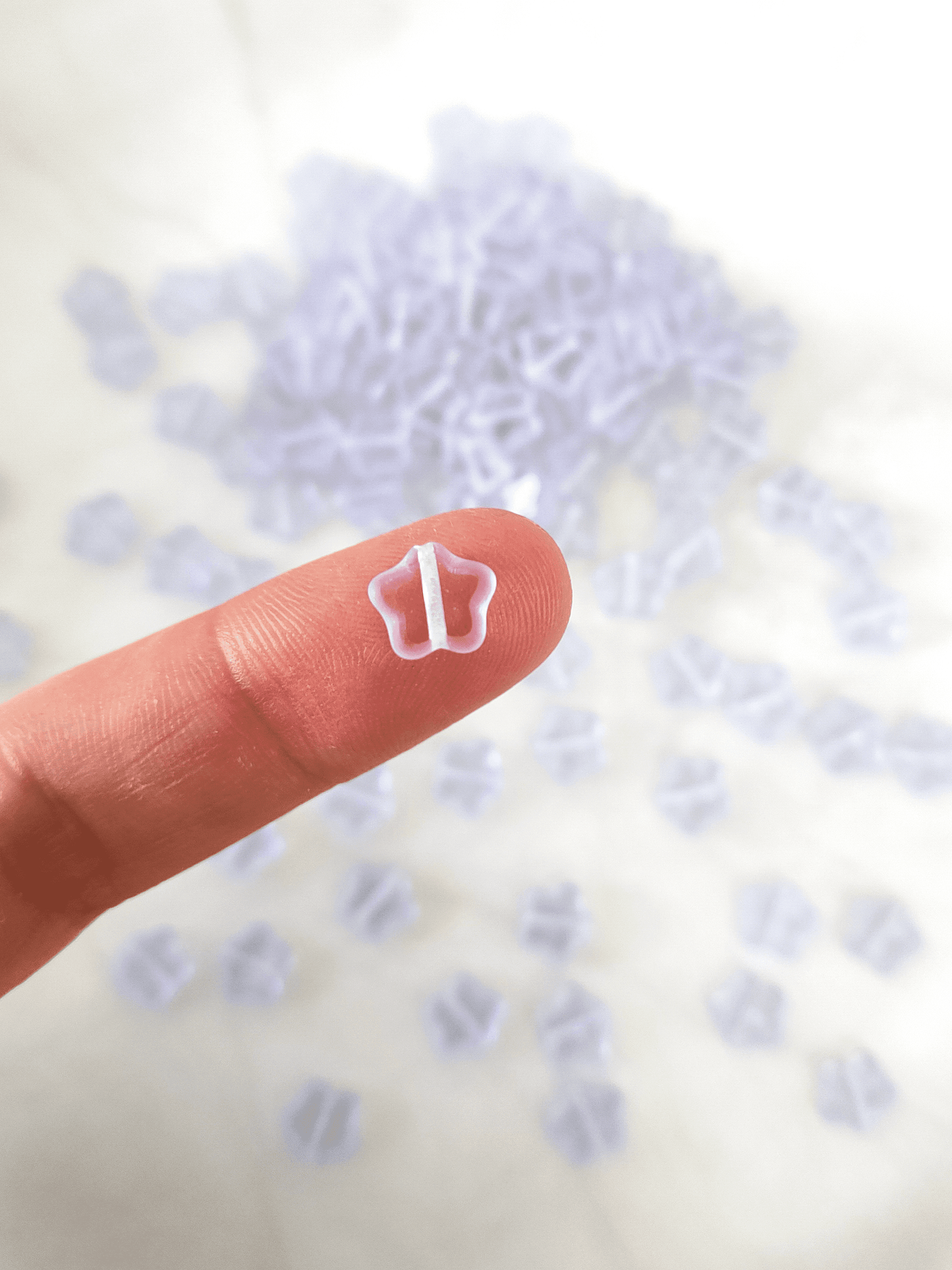 Sterne 8mm - Pastell Flieder